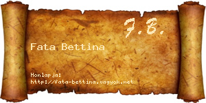Fata Bettina névjegykártya